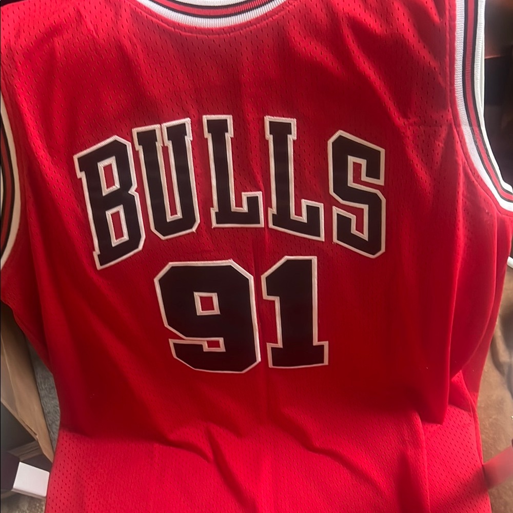 Red and Black Jersey Classic Style